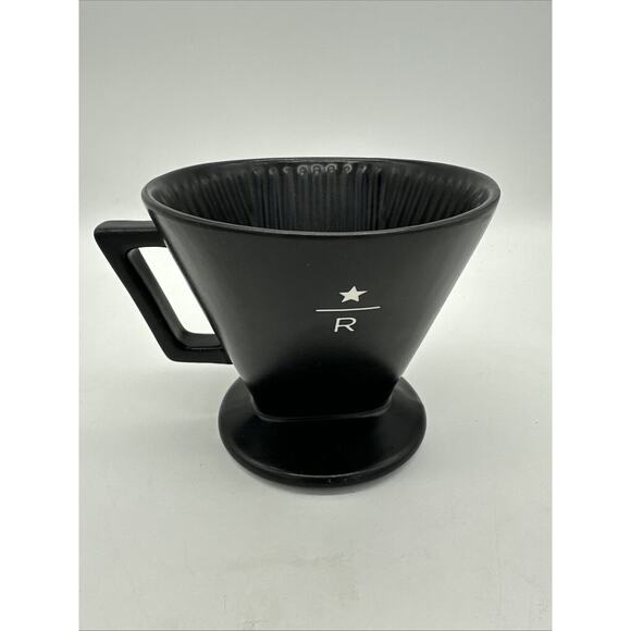 Starbucks Reserve Pour Over Cone / Coffee Drip Black RARE - Picture 3 of 8